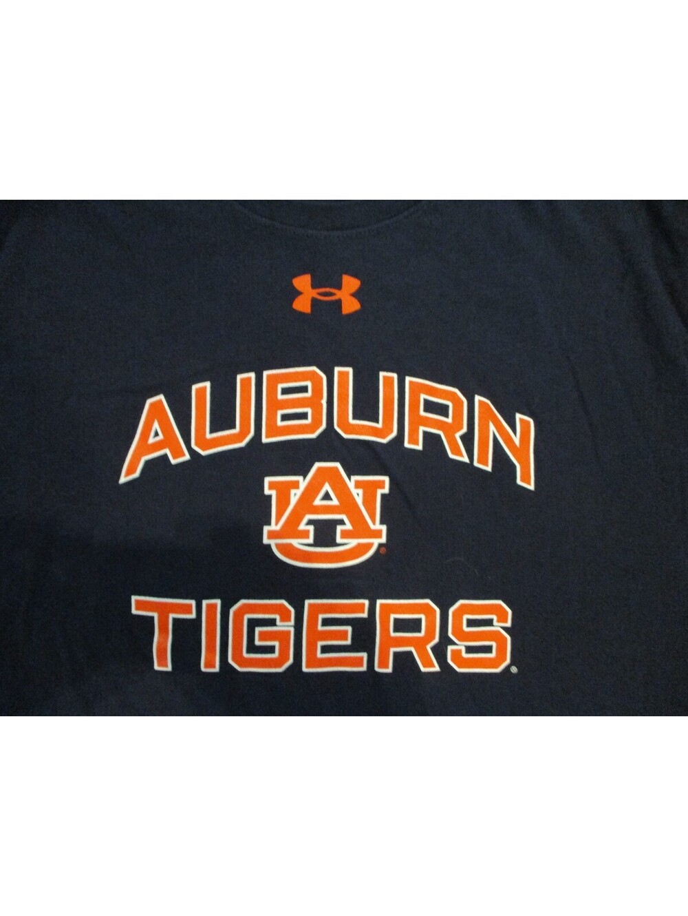 Under Armour Auburn Tigers Navy Blue T-Shirt Large Loose Fit NCAA